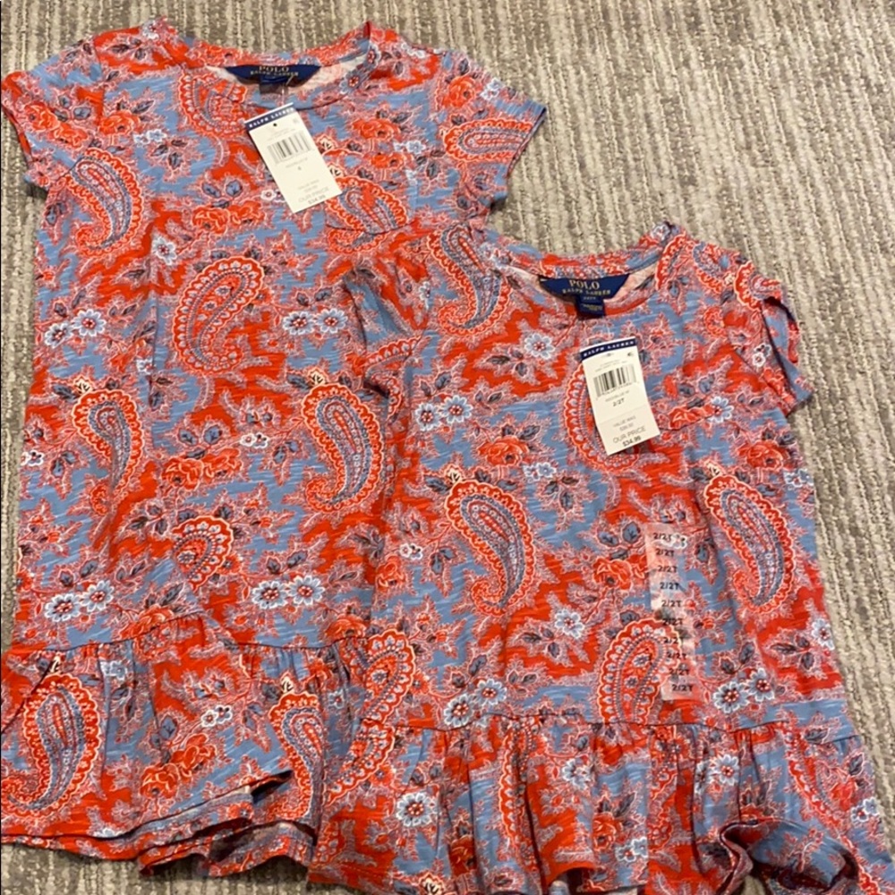 Ralph Lauren matching paisley dresses size 2, 6